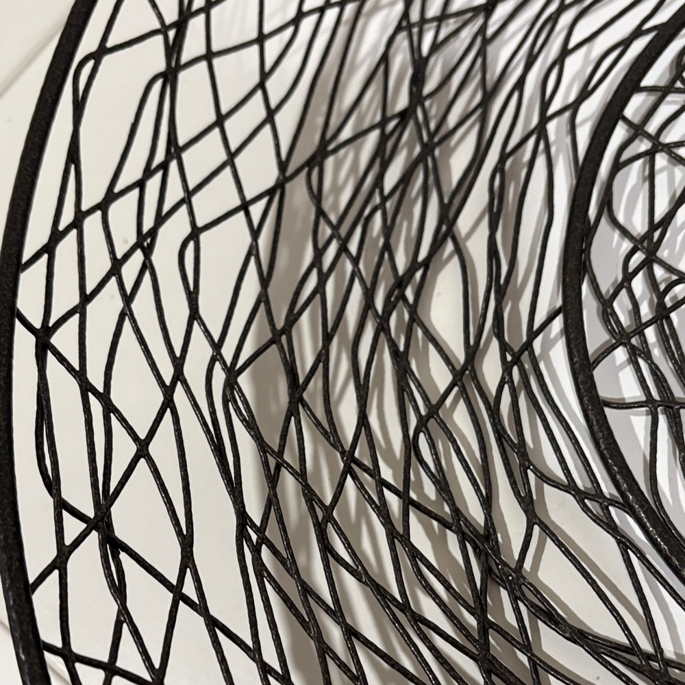 Hearth and hand magnolia French black wire charger / basket - Picture 4 of 6